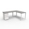 We'Re It Connect It L-Shaped Desk, 77 in D X 30 in H, 60 in W X Thermally Fused Laminate DI60304824L1BBF-WH-8827 - alternate 7